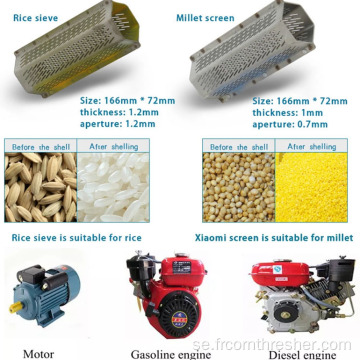 Elektronisk Mini Rice Mill Machine Pris